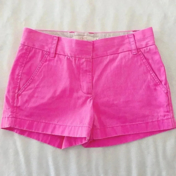 J. Crew 3” Neon Pink Chino Short - Picture 1 of 4
